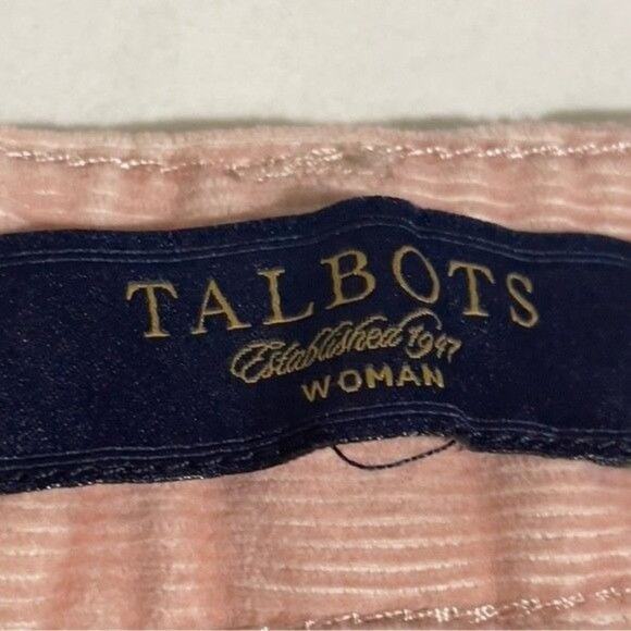 Talbots Signature Boot Corduroy Pants Women's Mauve Size 18 - Picture 3 of 8